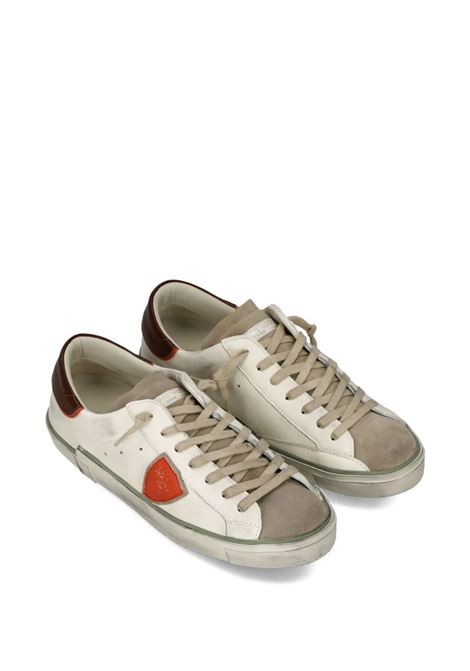Sneakers Prsx Bianche, Arancioni e Marroni PHILIPPE MODEL | PRLUVVB3